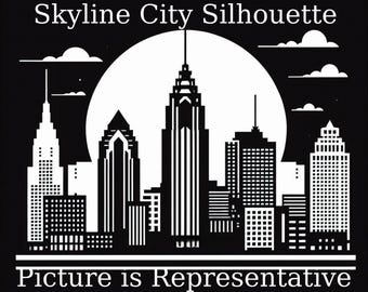 Mega Pack SVG de siluetas de ciudades estadounidenses: Archivos cortados con láser (descarga digital)