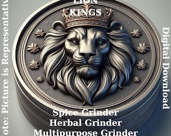 Archivo STL de molinillo de los Reyes León: Molinillo de especias y hierbas imprimible en 3D (descarga digital)