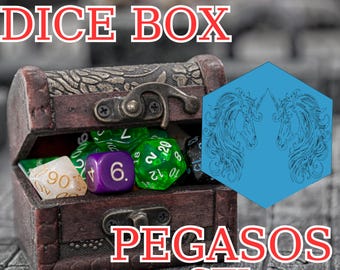 Archivo STL de la caja de dados hexagonal de Pegasos: Diseño para impresión 3D (descarga digital)