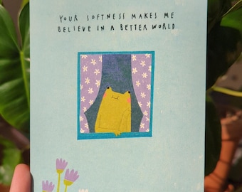 postcard "dreaming froggo"