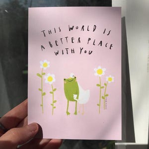 Postcard "a better place"