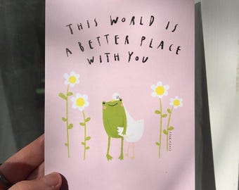 Postcard "a better place"
