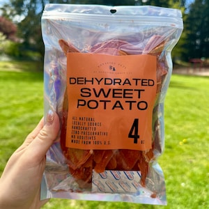 Organic Sweet Potato Treats for Pet Treats Dehydrated Treats Healthy No Preservatives Crispy Treats for Dogs