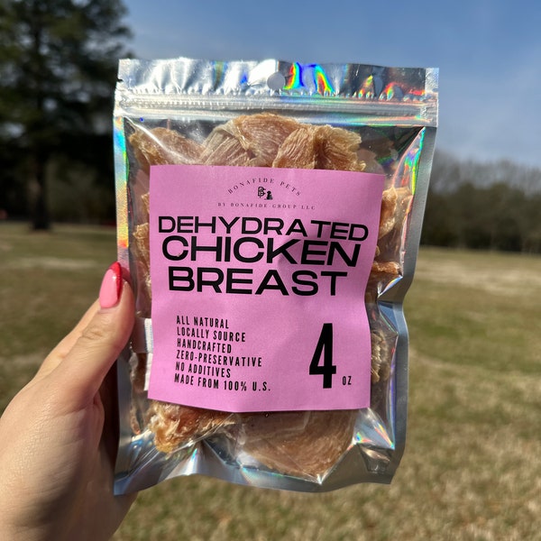 Dehydrated Chicken Breast Dog Treats, Zero Preservatives, No Additives, Healthy Dog Treats