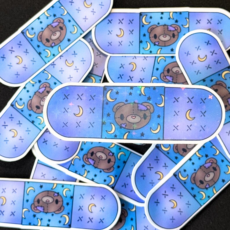 Anime Bandaid Sticker Pack | Pastel Kawaii Vinyl Decals - Etsy