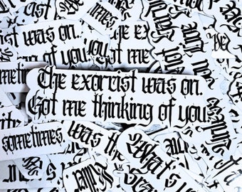 90s Horror Movie Quote Sticker, Slasher Film Humor, Retro Horror Fan Gift