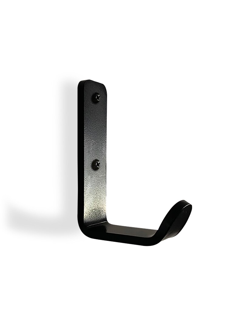 Metal J Hook Black Metal Coat Hooks, Mid Century Modern Wall Hook