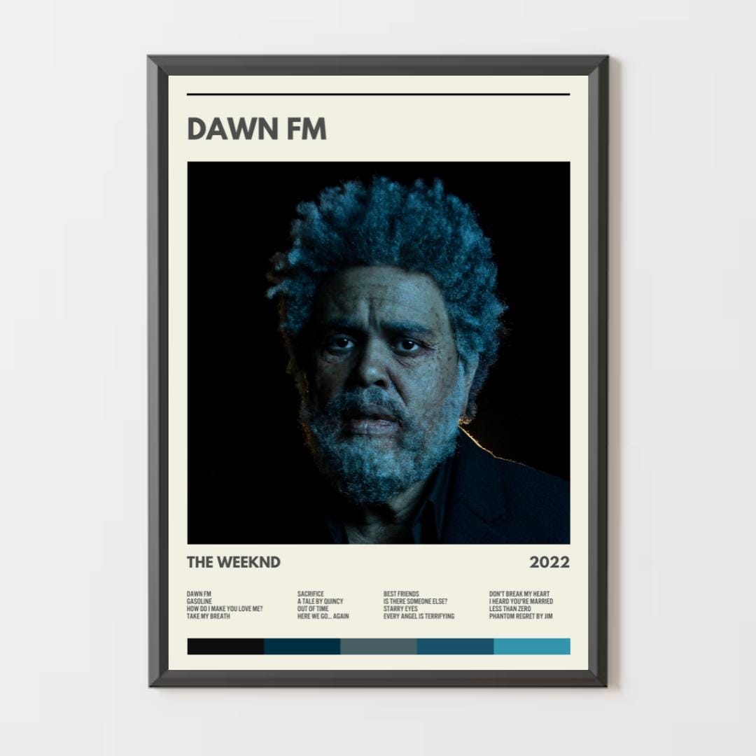 ミュージシャン The Weeknd Dawn FM Portrait Tee The Weeknd Dawn FM Portrait Tee