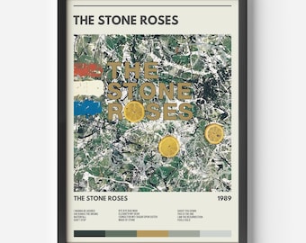 The Stone Roses A4 Metal Sign 30x20cm Rock Music Man Cave Home Bar