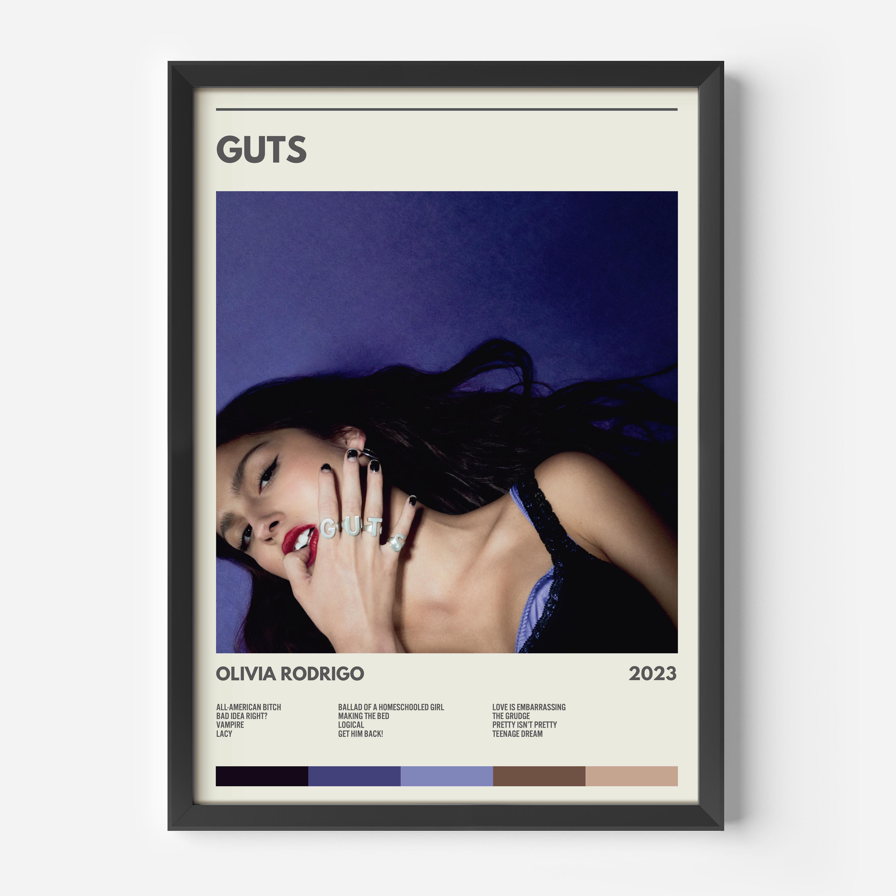Discover Olivia Rodrigo Guts Album Poster