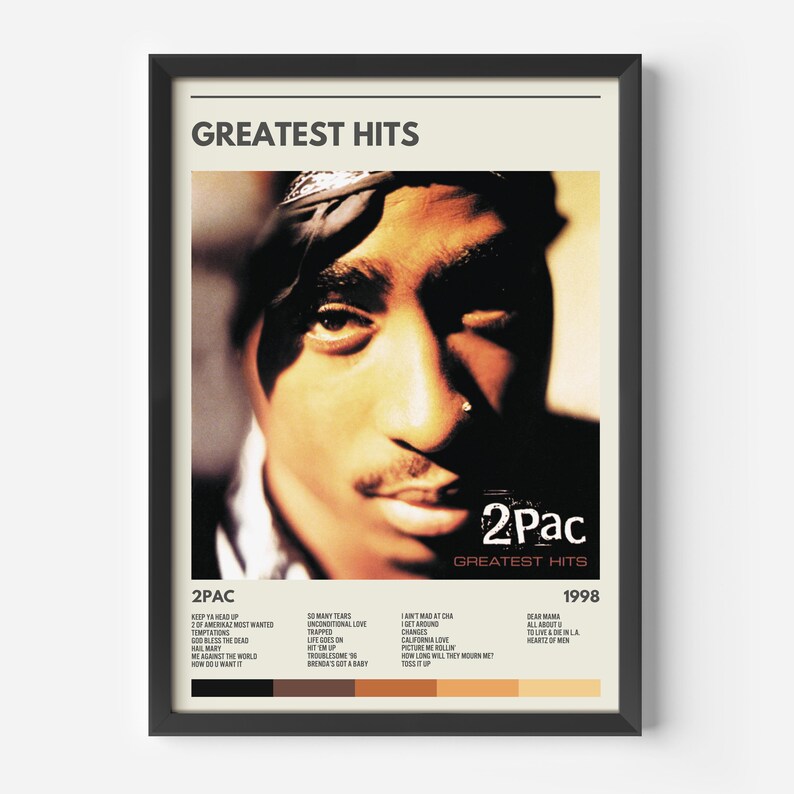 2pac - Greatest Hits - Album Poster Print - Etsy UK