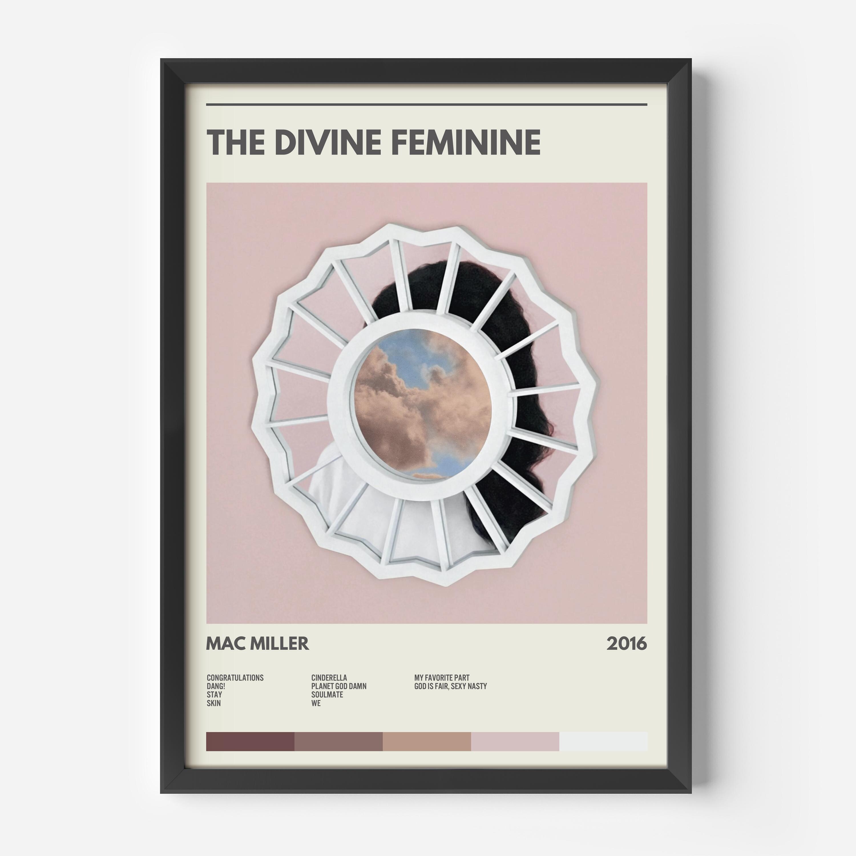 Poster D'art Moderne MAC MILLER - Impression Qualité Sur Papier Mat 210gsm, Décor Mural