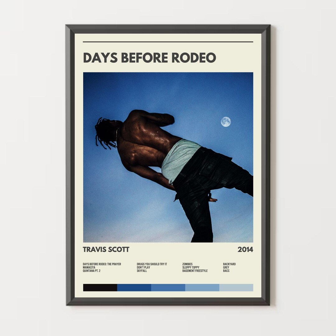 Travis Scott Days Before Rodeo Album Poster - Etsy