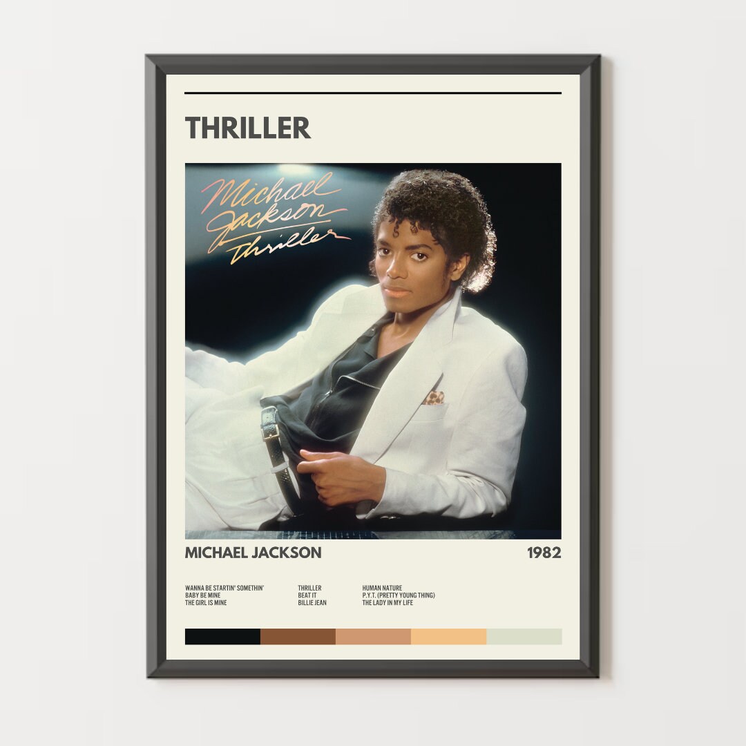Michael Jackson Thriller Album Poster Etsy UK