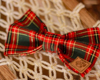 Personalized puppy dog bow tie / high quality cotton bow tie / personalized gift / accessories for Christmas