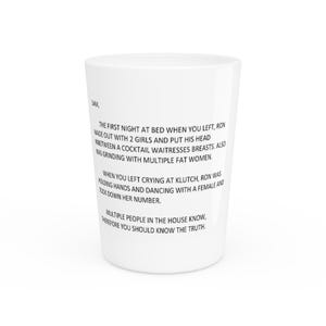 Jersey Shore Die Note Schnapsglas