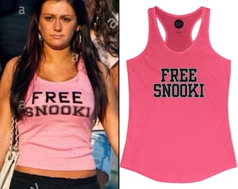 Jersey Shore Jwoww Kostenloses Snooki Racerback Tank Halloween Kostüm