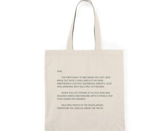 Bolso tote natural The Note de Jersey Shore