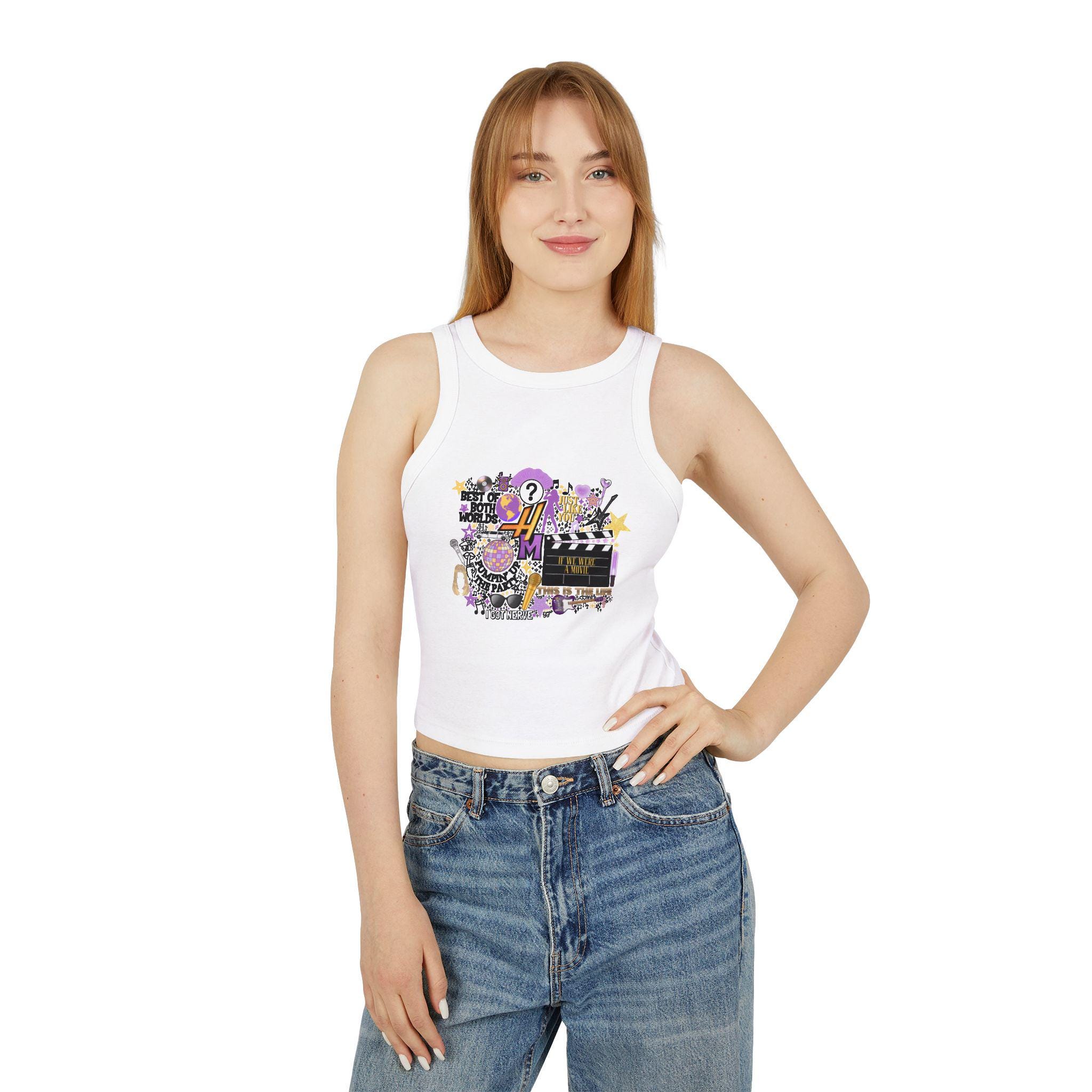 Discover Hannah Montana Song Tank Top Crop Top