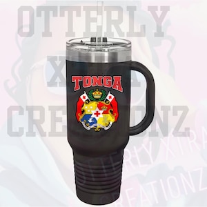 Geïsoleerde Tonga-reismok, 40 oz - Tonga-zegelontwerp