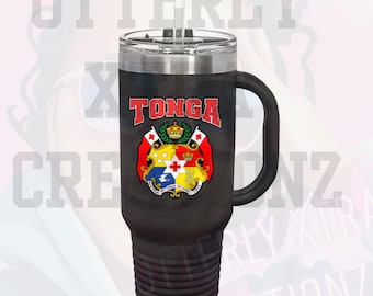 Tonga Insulated Travel Mug, 40oz - Tonga Seal Design