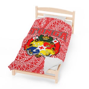 Tonga Seal pluche deken, gezellig huisdecor, cadeaus voor liefhebbers van Tonga-cultuur, zacht plaid voor warme feesten, perfect voor