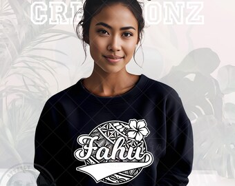 Fahu Tribal Crewneck Sweatshirt,  Fahu Gift, Tongan Auntie