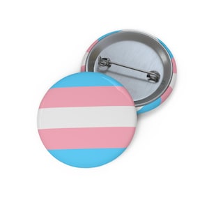 Transgender Pride Badge of Honor:  Transgender Flag Pin Buttons, Pin Buttons
