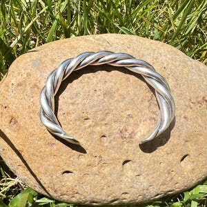 Silpada Sterling Silver Rope Twisted Chunky Cable Cuff  Bracelet B0014, 925 Vintage Jewelry