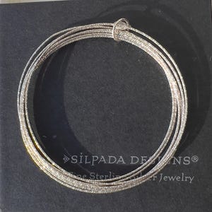 Silpada B3008 Lasting Impression 7 Multi-Bangle Sterling Silver Bracelets