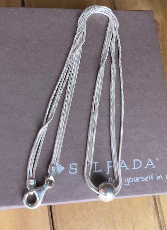 Silpada "Thoreau" Sterling Silver Bead Ball Necklace