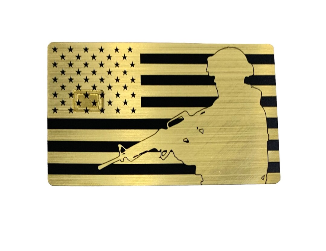 US Milirary Card METAL Custom Convert Your Plastic Card to Metal Today