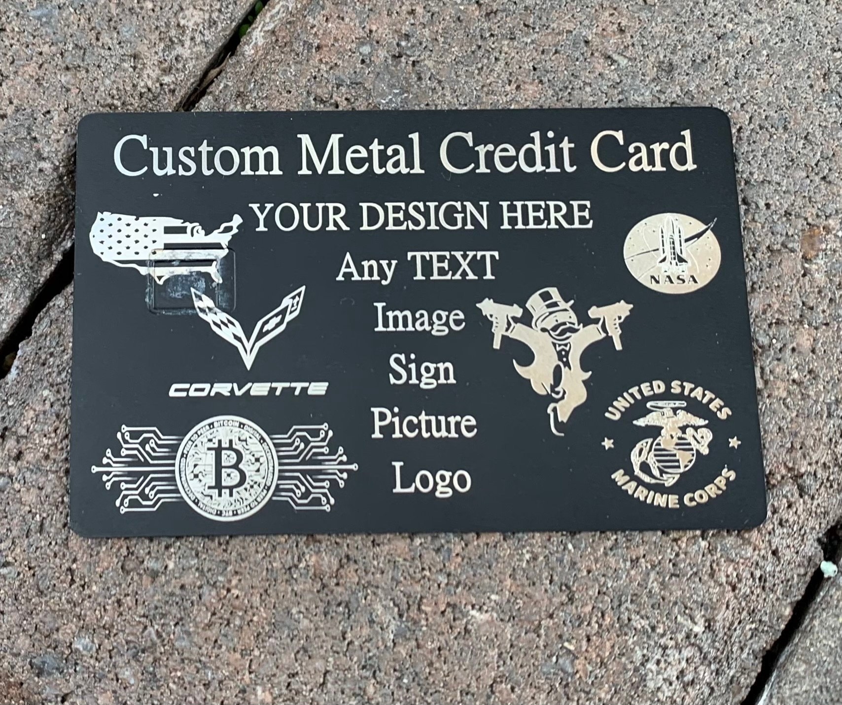 Convert Your Plastic Credit Debit Card to Metal Today Metal Credit Card,  EMV Chip Magnetic Stripe Metal Luxury Card Free Mockup Design Free - Etsy
