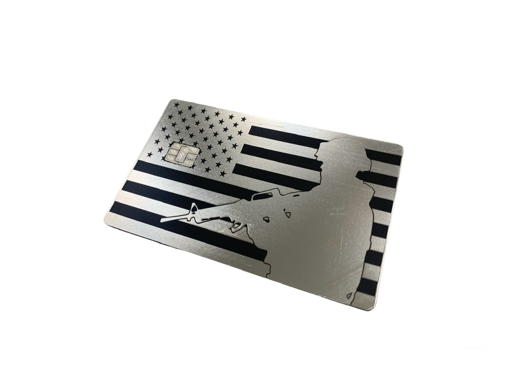 US Milirary Card METAL Custom Convert Your Plastic Card to Metal Today