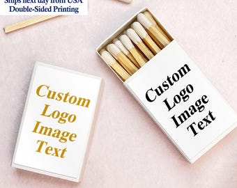 Personalized Business Gifts, Logo Match Boxes, Custom Matchboxes, Wedding Matchbooks with Logo, Corporate Gifts, Bulk Matches Holiday Gifts