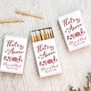 That's Amore Wedding Matches/wedding Favors in Bulk/custom Wedding ...