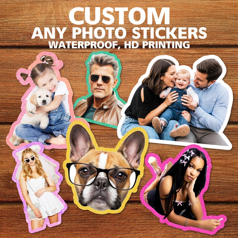 Custom Sticker With Your Photo/vinyl Waterproof Sticker/personalized ...