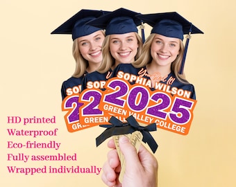 Custom Face on A Stick/Graduation Fan Template College/Custom Graduation Fan/ Graduation Big head on a Stick/Grad Gift Funny Face Fan Cutout