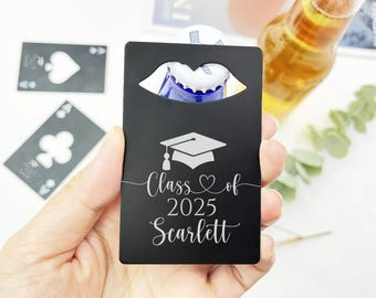 Custom Graduation Bottle Opener Favors, Graduation Gifts Credit Card Bottle Openers, Graduation Party Favors in Bulk, Nurse Graduation Gifts