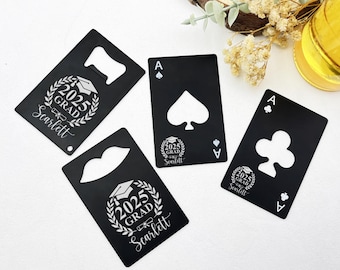 Custom Bottle Opener for Graduation Souvenirs, Credit Card Grad Party Bottle Openers, Bulk Graduation Party Favors, Graduation Greeting Gift