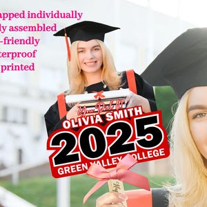 Graduation Face on A Stick Custom Graduation Fans with Photo Big Head 2025 Party Cutouts Grad Gift Funny Face Fan Cutout Graduate Decoration