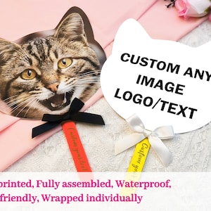 Personalized Business Marketing Favor Bulk Custom Logo Favor Logo Branded Idea Corporate Event Gift Idea Eco Friendly Double-sided Photo Fan