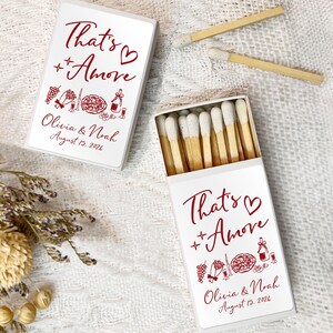 That's Amore Wedding Matches/wedding Favors in Bulk/custom Wedding ...