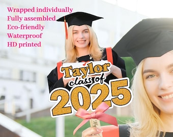 Graduation Face on a Stick, Custom Graduation Photo Fan, Big Head on a Stick, 2025 Graduation Fan, Graduation Party Favors, Grad Paddle Fans