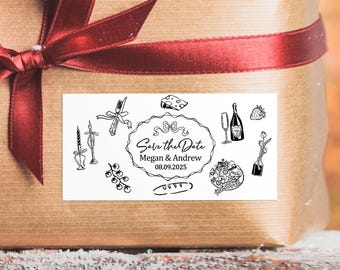 Custom Wedding Gift Stickers Wedding Favor for Guest Welcome Bag Tags for Wedding Favors Wedding Thank You Favor Labels Save the Date Tags