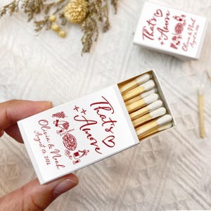 That's Amore Wedding Matches/wedding Favors in Bulk/custom Wedding ...