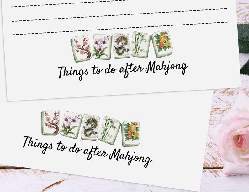 Personalized Notepad for Mahjong Players, Custom to Do List Notepads ...