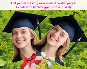 Graduation 2025/Graduation Photo Fans/Big Heads on a Stick/Gift for Graduate/Class of 2025/Face on a Stick/Graduation Gifts/FREE SHIPPING