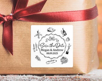 Wedding Gift Tag Stickers | Personalized Wedding Welcome Bags Labels | Wedding Favor Labels | Thank You Gift Sticker | Tags for Holiday Gift