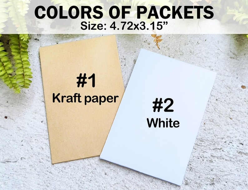 Personalized Christmas Seed Packet Favor/winter Wedding Favor/xmas Gift